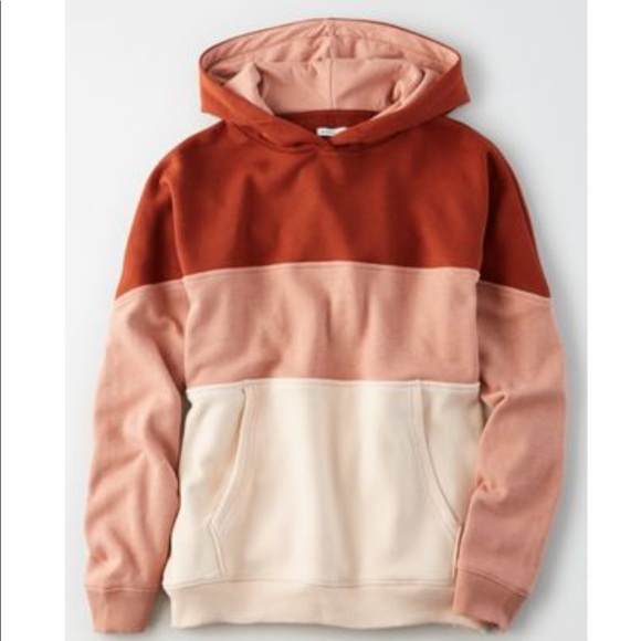 American Eagle Outfitters Tops - American Eagle Color Block Hoodie